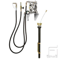 Wall-mounted suction kit with diaphragm pump &amp; probes