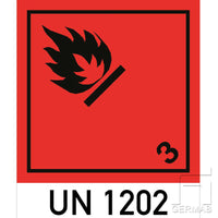 Flammable liquid UN 1202 Class 3 Highly adhesive